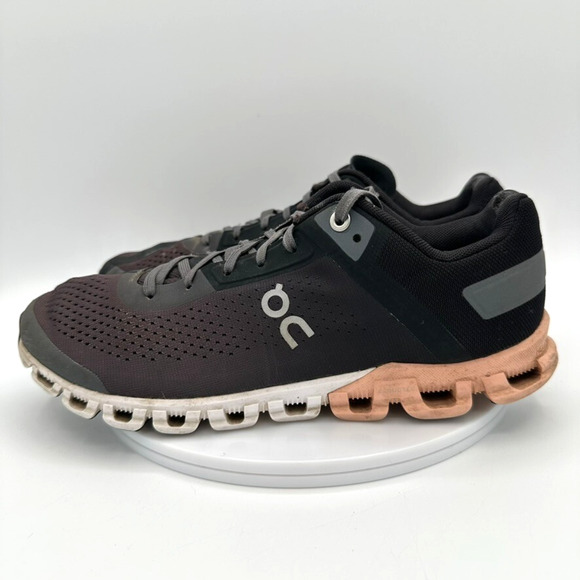 On Cloudflow Running Shoes Rock Rose Black Pink Womens 8 Lifestyle Comfort Walk - Picture 10 of 10